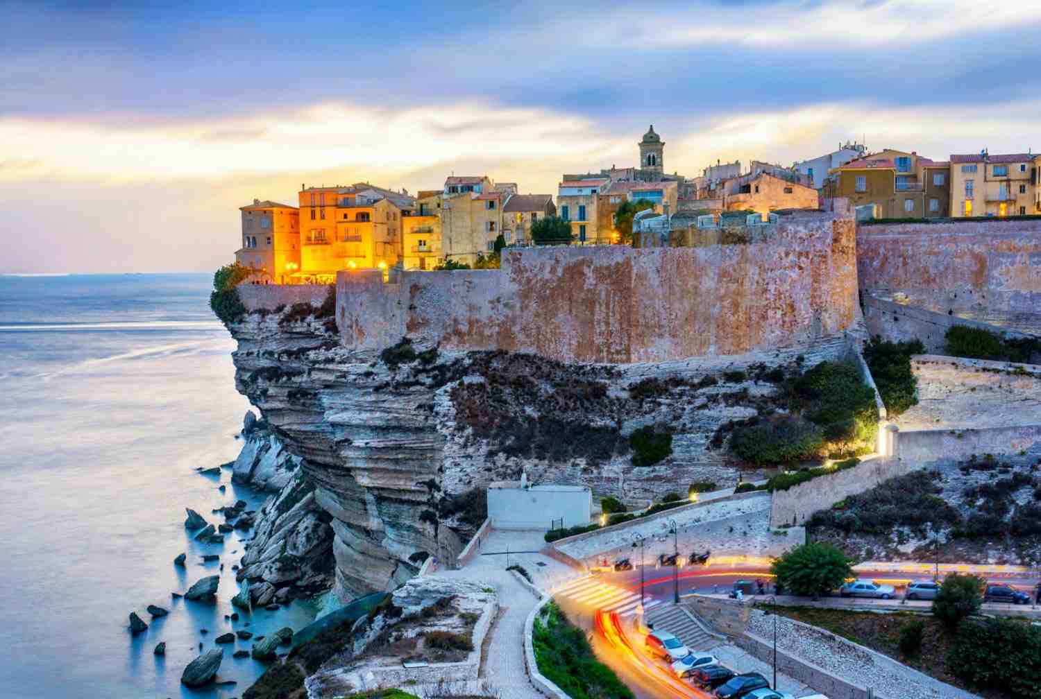 Bonifacio et ses falaises en Corse